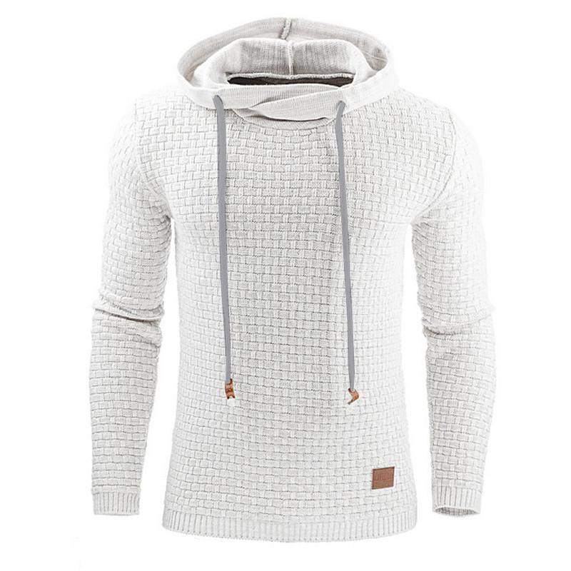 Herren gestrickter warmer Kapuzenpullover