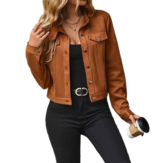 Damen-Freizeit-Kurzjacke für den Herbst
