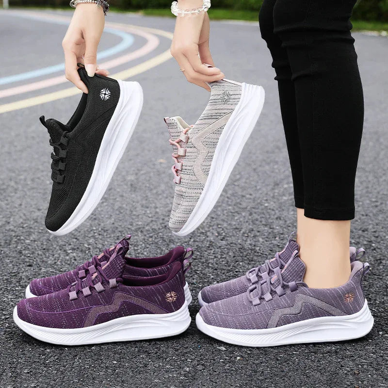 Damenschuhe Freizeit Und Bequem Atmungsaktive Sportschuhe