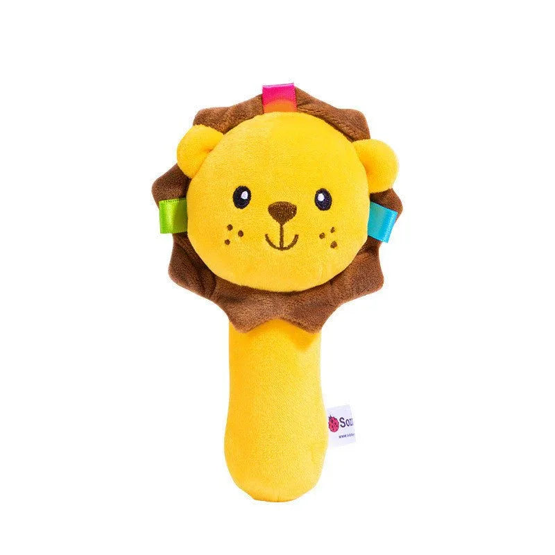 Interaktive Tierplüsch-Rasselspielzeuge für Kleinkinder Babys