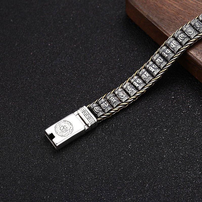 Unisex 925er Silber Drehperlenarmband