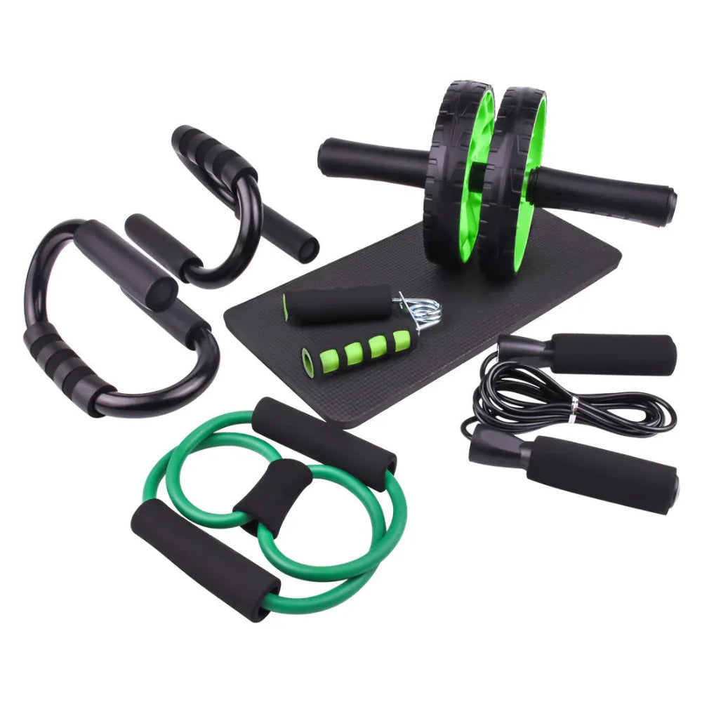 Multifunctional Household Abdominal Wheel Seven-Piece Fitness Workout At Home Set