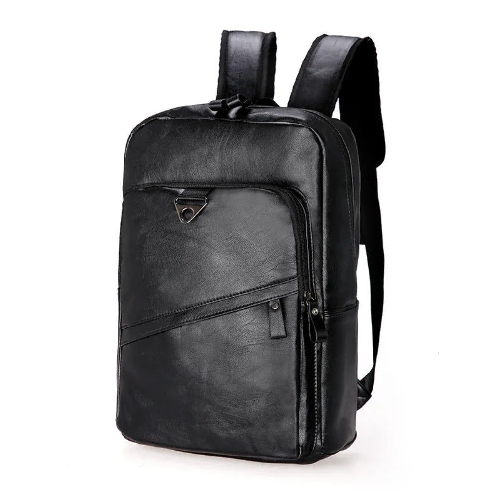 Herren-Rucksack aus PU-Leder für Freizeit und Reisen