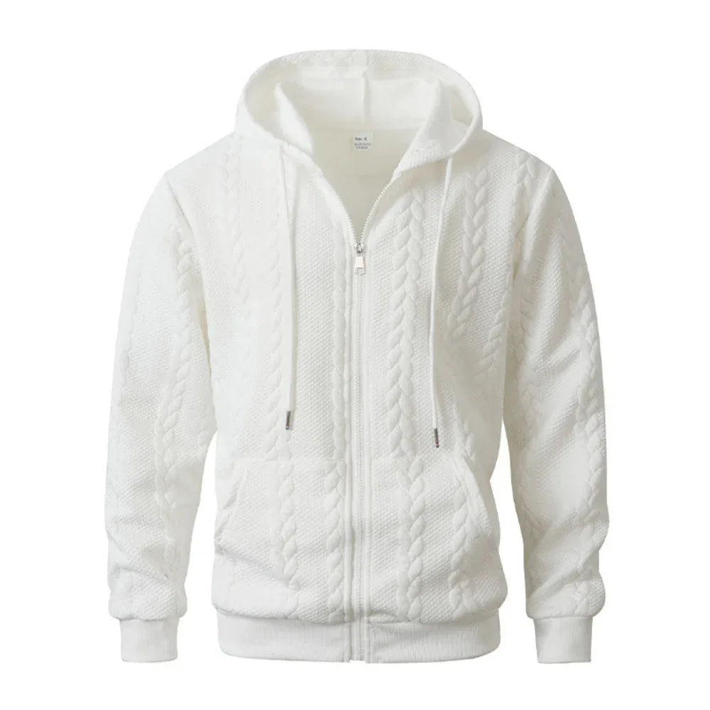 Herren Sportlicher Hoodie mit durchgehendem Muster