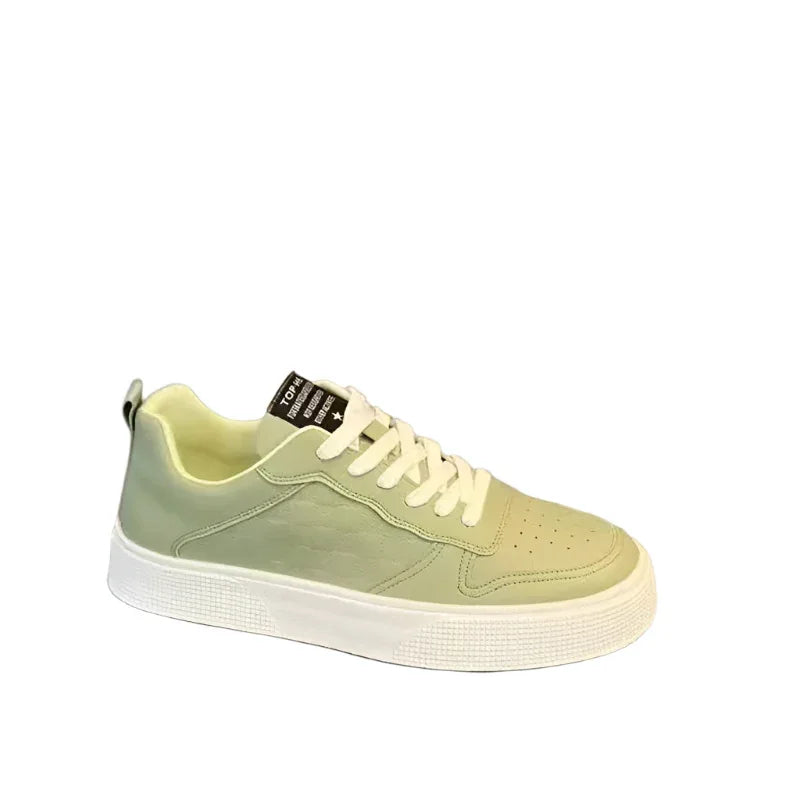 Legere Schnür-Sneaker für Herren Modische atmungsaktive karierte Flats