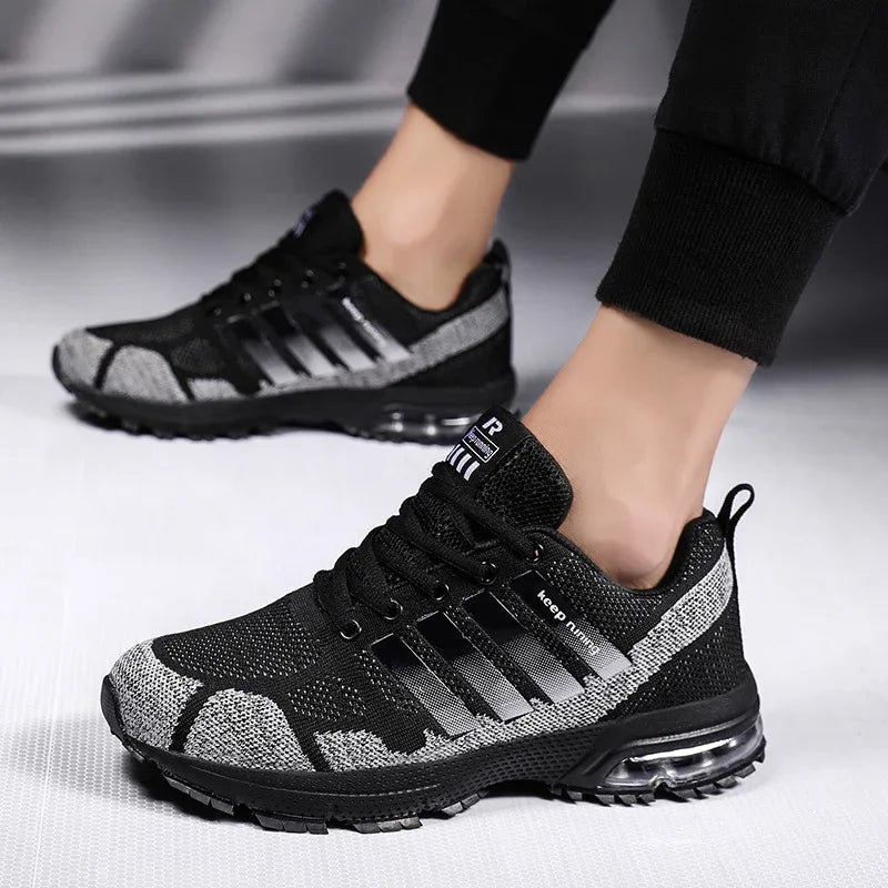 Atmungsaktive Herren-Freizeitschuhe Gewebte Fitness-Sportschuhe Laufschuhe