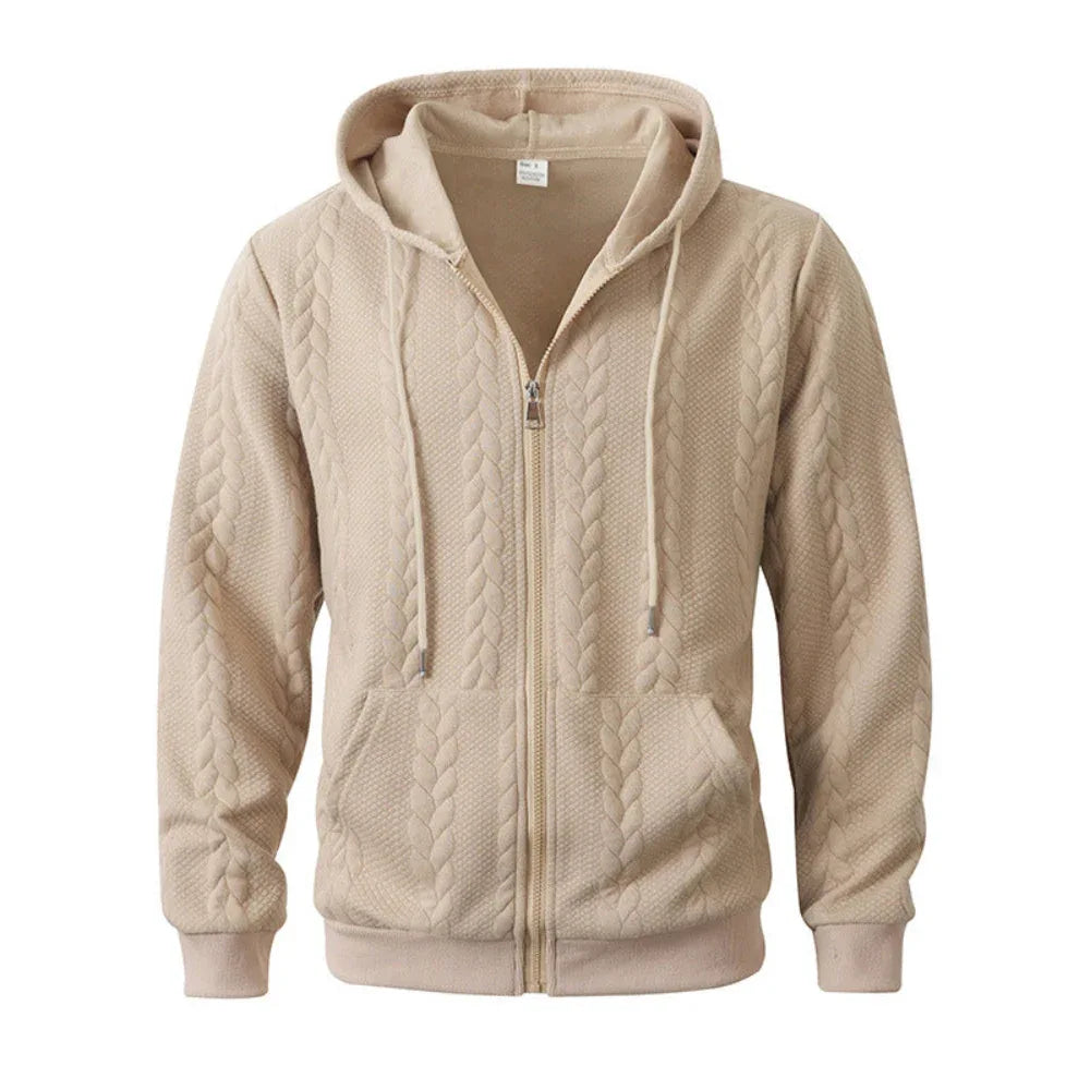 Herren Sportlicher Hoodie mit durchgehendem Muster