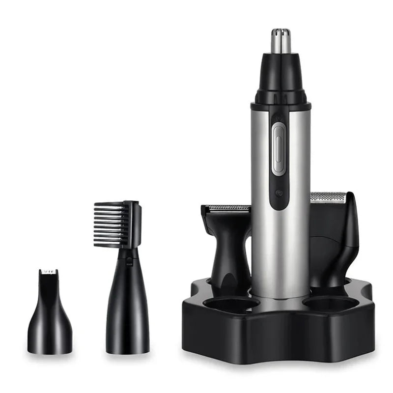 Fünf-in-Eins Multifunktionaler USB-Ladefähiger Tragbarer Mini-Nasen-Ohrhaartrimmer