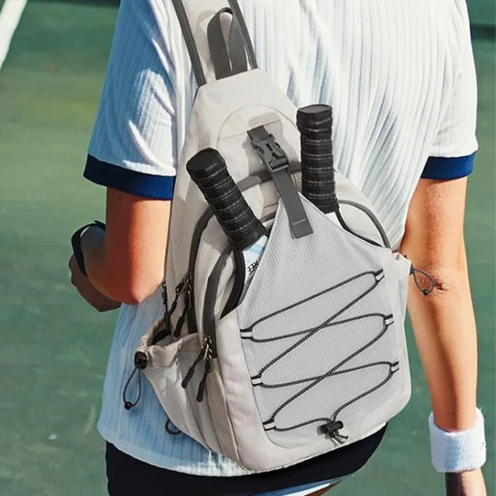 Oxford Cloth Men's And Women's Chest Bag Adult Crossbody Large Capacity Tennis Racket Bag