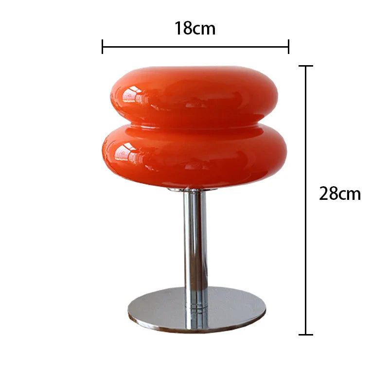 Macaron Glas-Tischleuchte