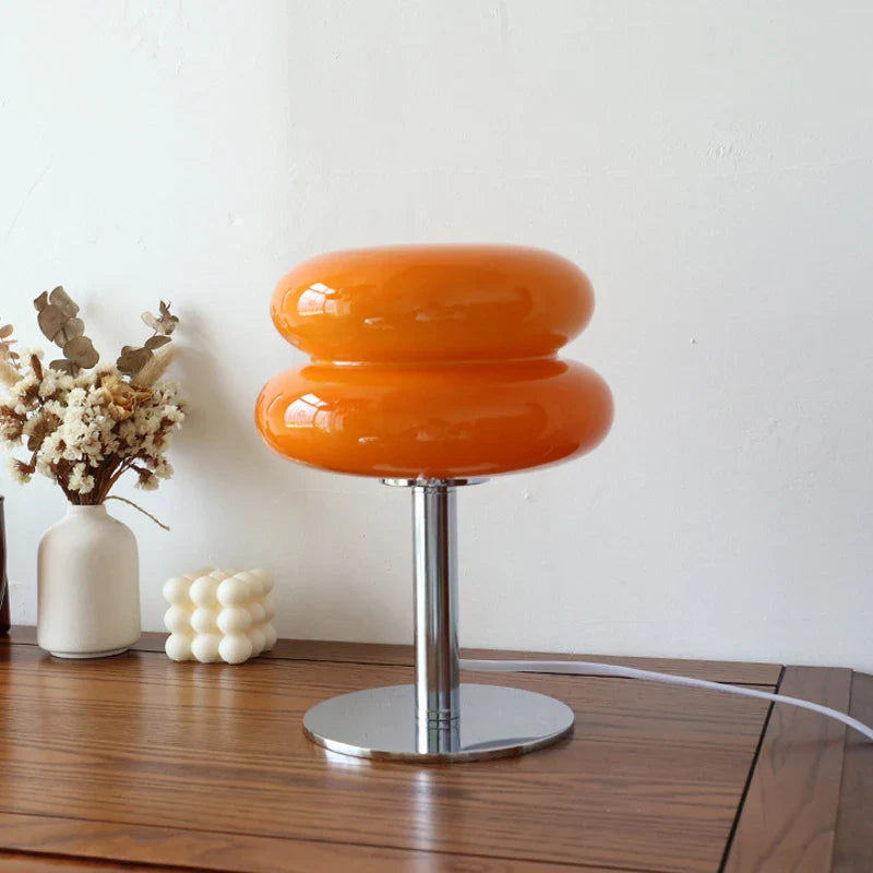 Macaron Glas-Tischleuchte