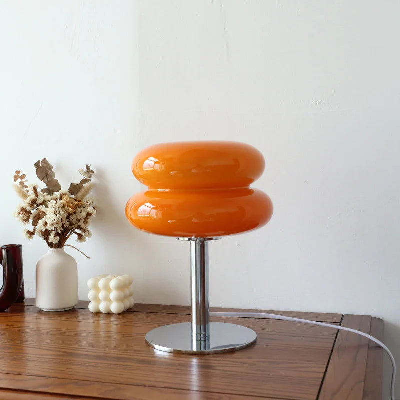Macaron Glas-Tischleuchte