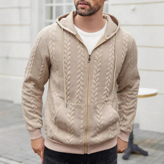 Herren Sportlicher Hoodie mit durchgehendem Muster