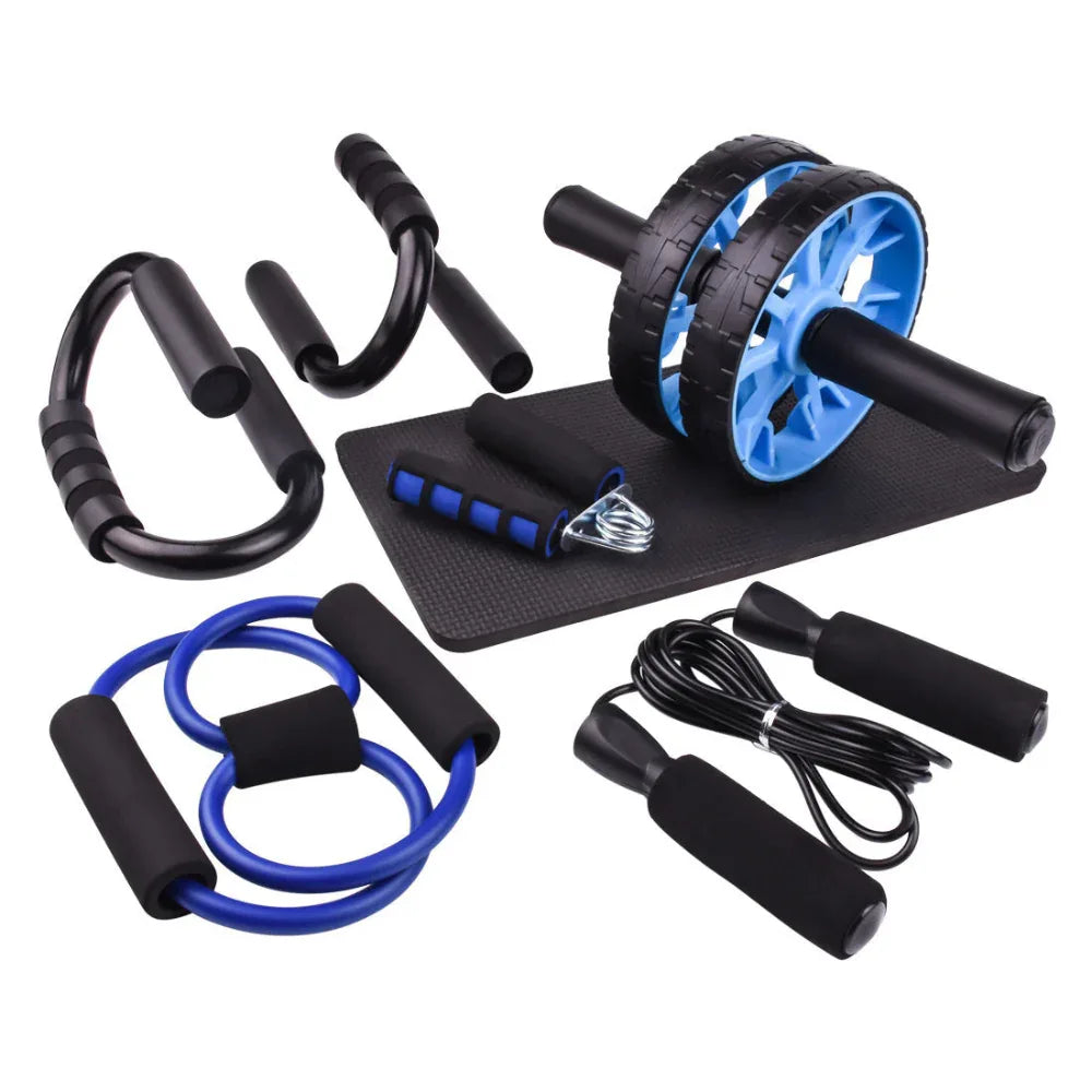 Multifunctional Household Abdominal Wheel Seven-Piece Fitness Workout At Home Set
