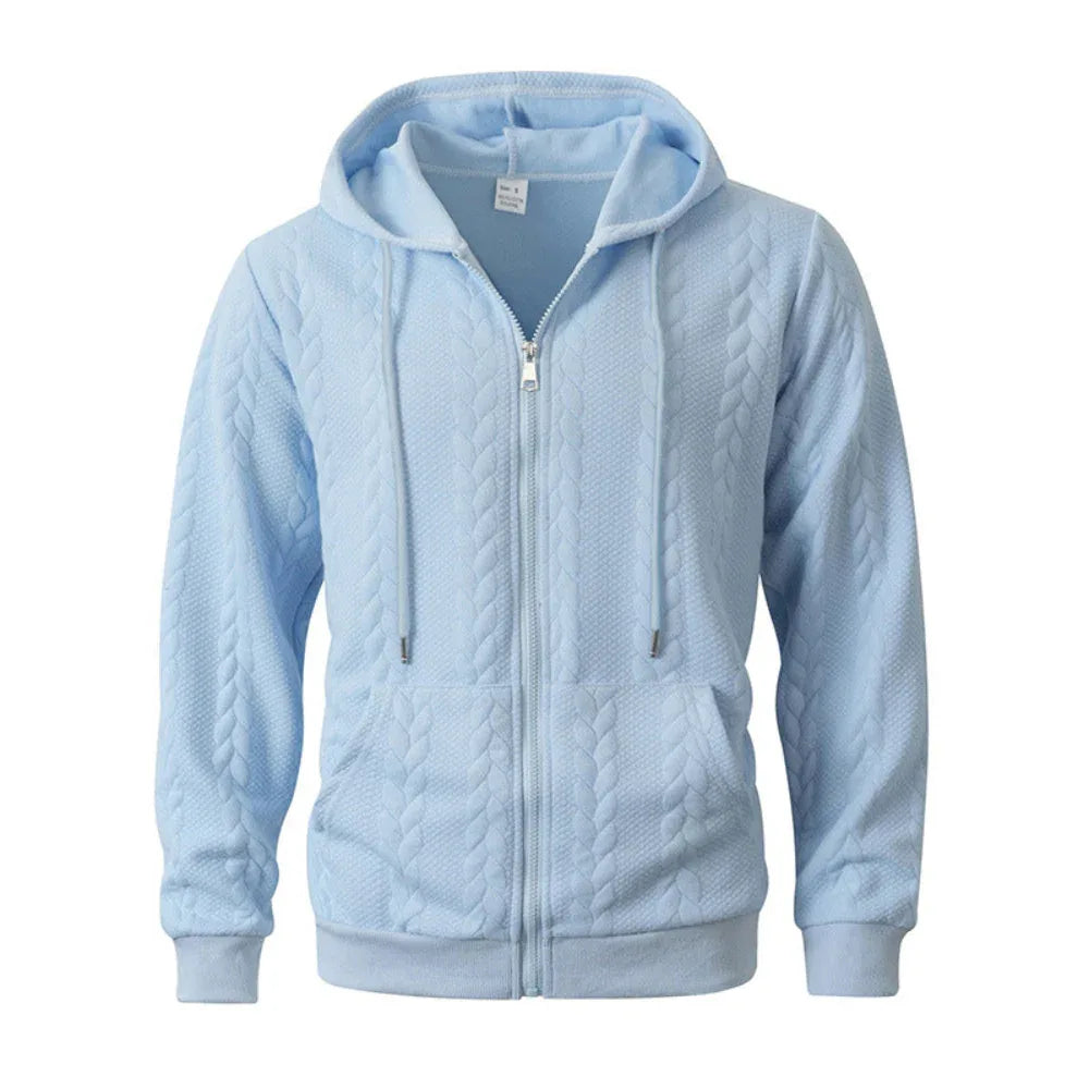 Herren Sportlicher Hoodie mit durchgehendem Muster