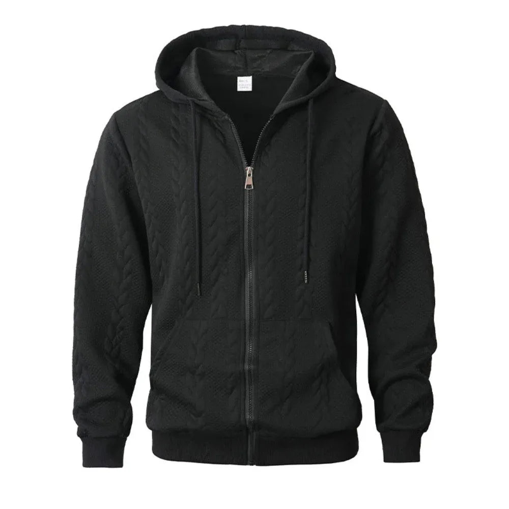 Herren Sportlicher Hoodie mit durchgehendem Muster