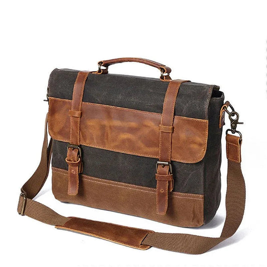 Fashion Herren Canvas Umhängetasche Aktentasche