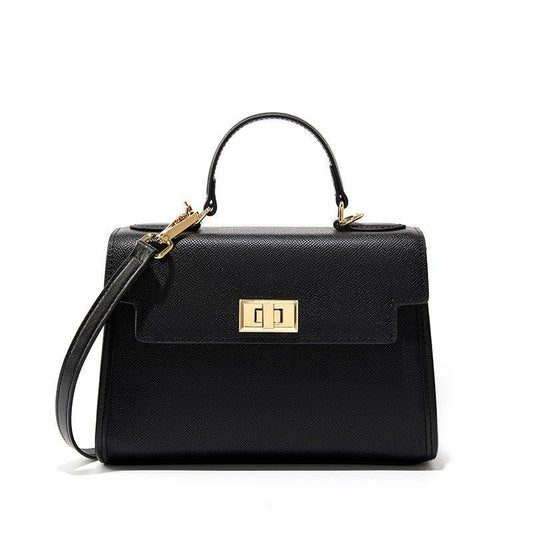 Handtasche aus echtem Leder mit verstellbarem Schulterriemen
