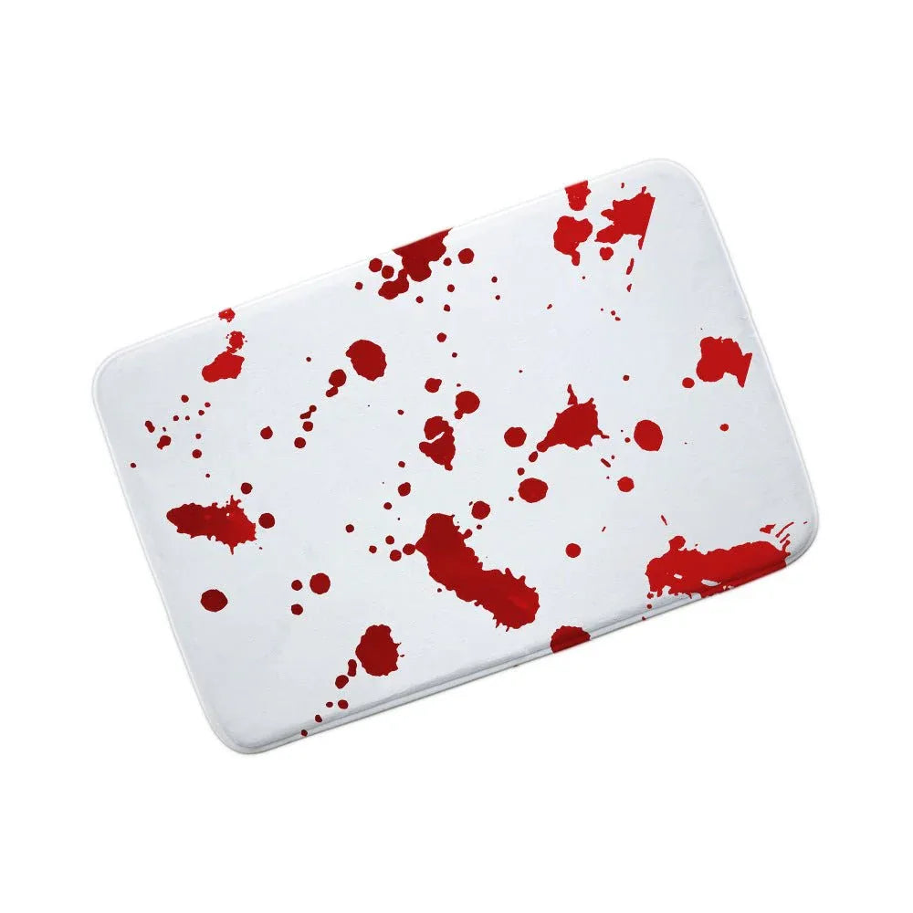 Halloween Blood Footprints Water-Absorbing Non-Slip Bathroom Rug Mat