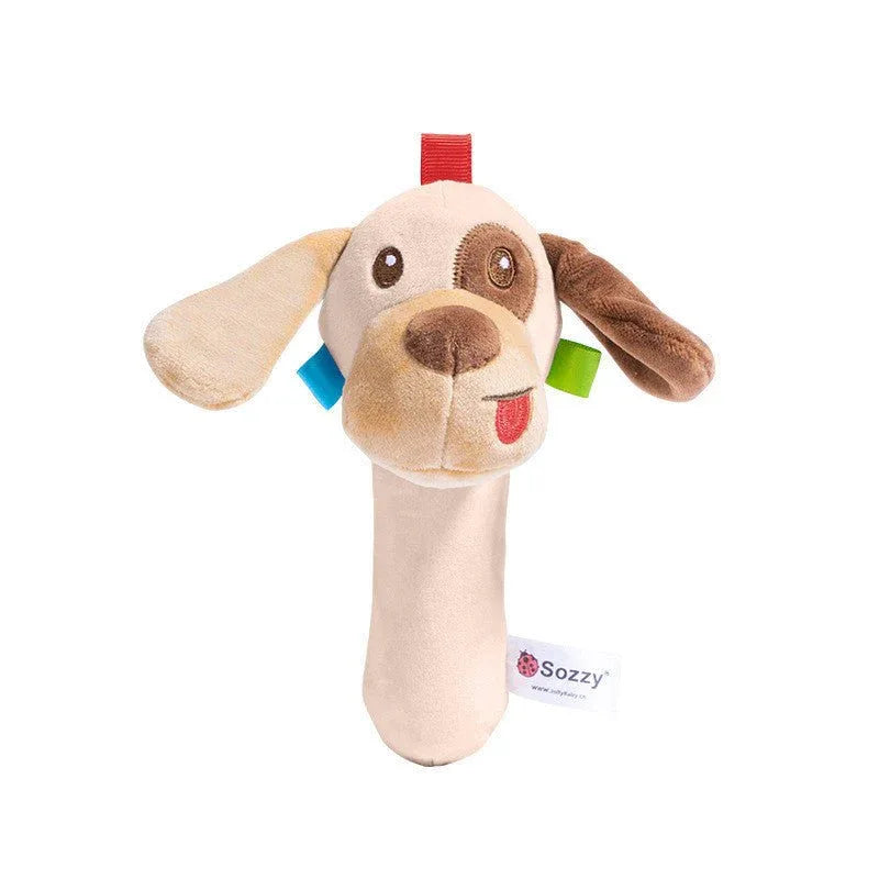 Interaktive Tierplüsch-Rasselspielzeuge für Kleinkinder Babys