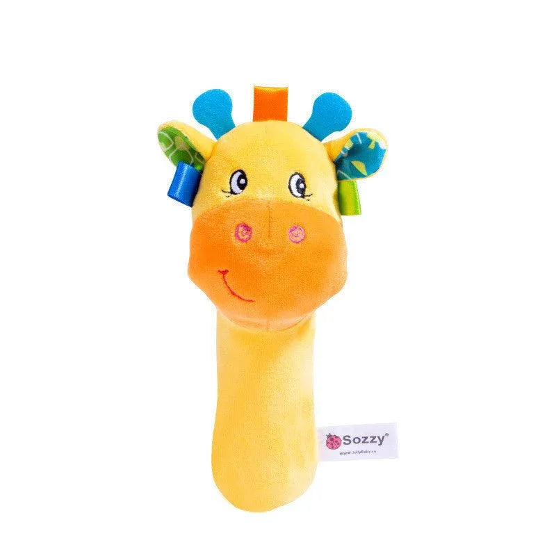 Interaktive Tierplüsch-Rasselspielzeuge für Kleinkinder Babys