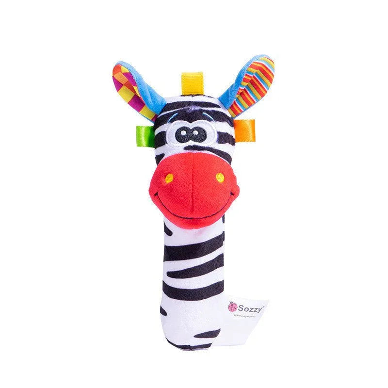 Interaktive Tierplüsch-Rasselspielzeuge für Kleinkinder Babys
