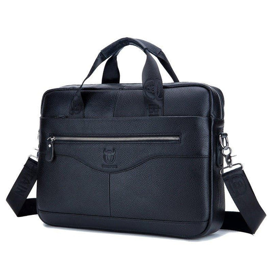 Leder Laptop Aktentasche Herren Messenger Umhängetaschen