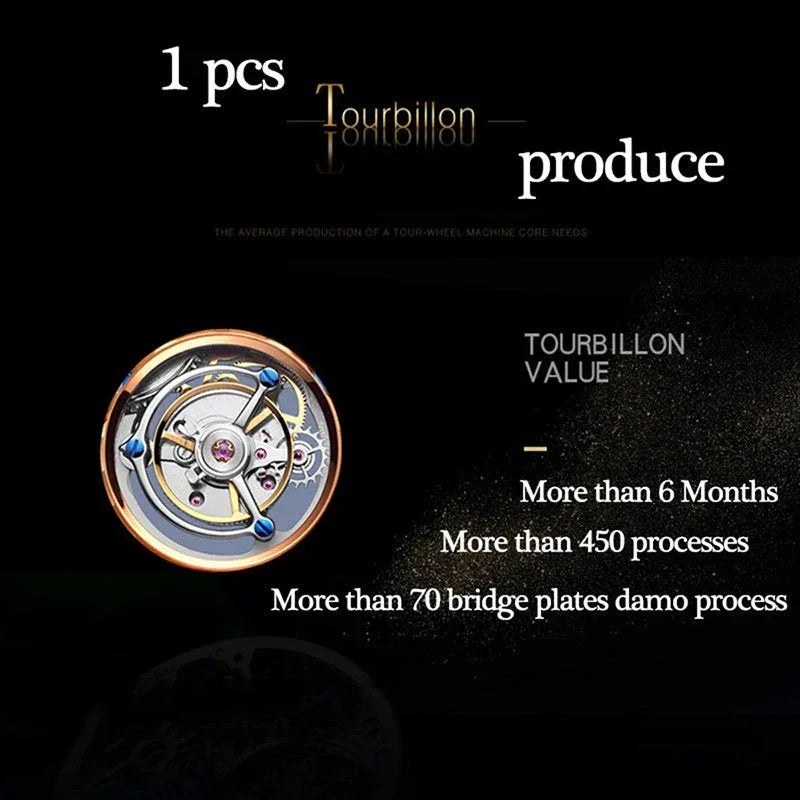 Herren-Tourbillon-Automatikuhr