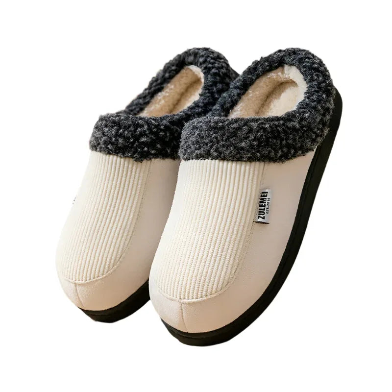 Herren Winter Hausschuhe aus Baumwolle