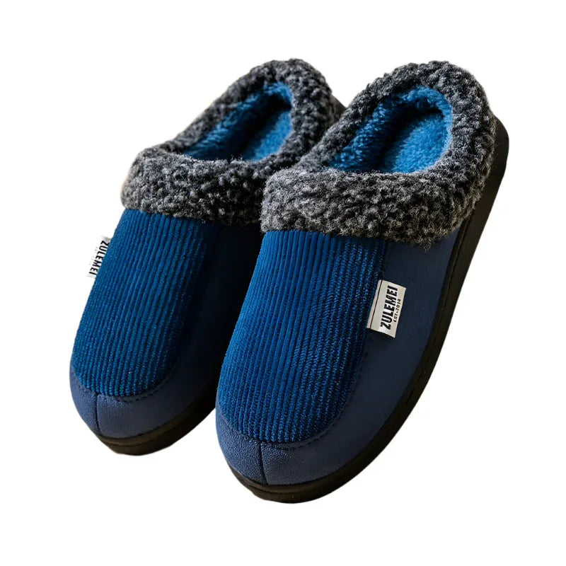 Herren Winter Hausschuhe aus Baumwolle