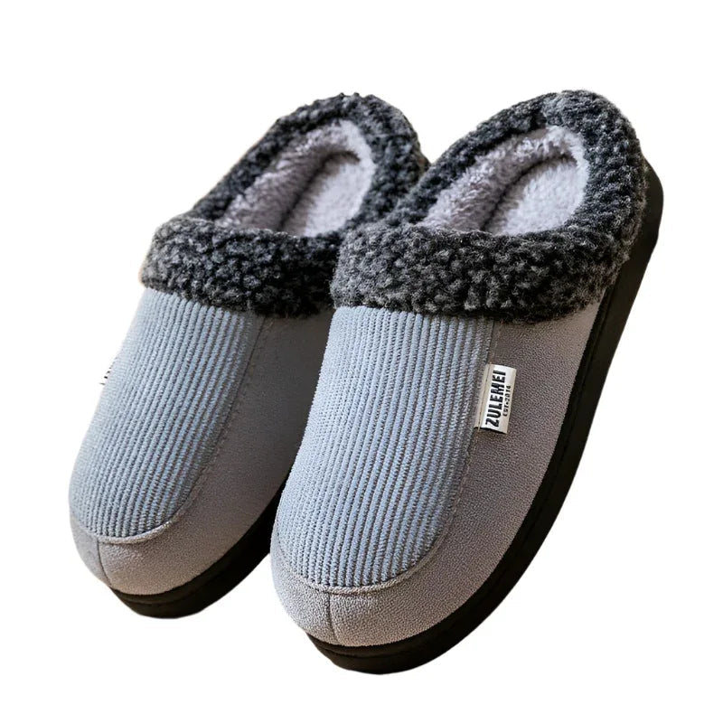 Herren Winter Hausschuhe aus Baumwolle