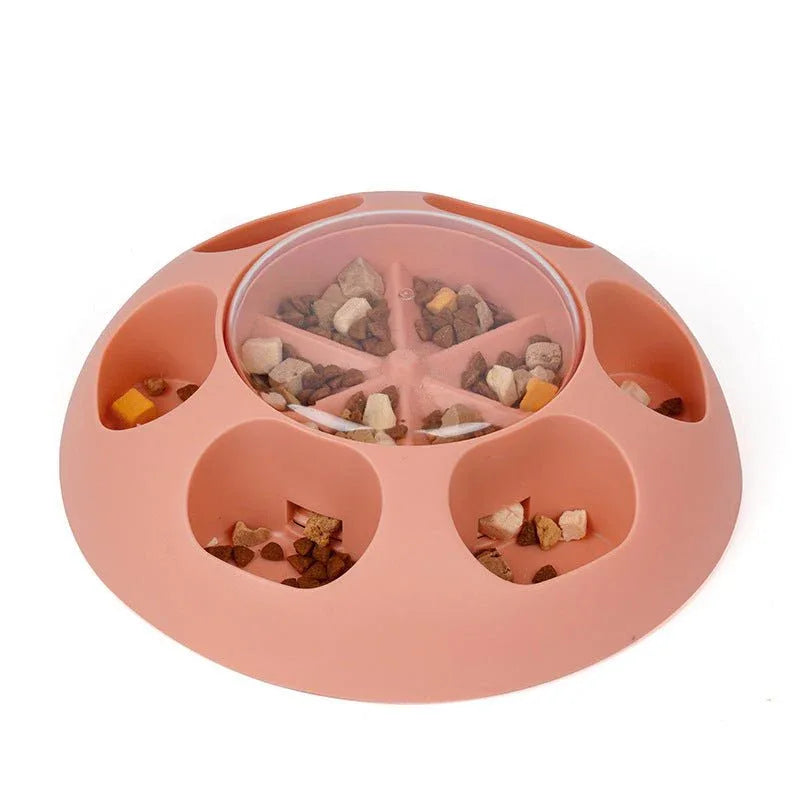 Pet Automatic Press Leakage Device Dog Food Training Leakage Toy Bowl