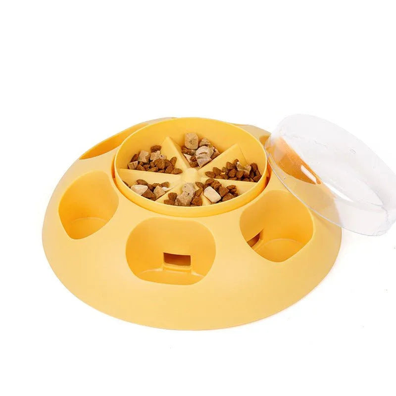 Pet Automatic Press Leakage Device Dog Food Training Leakage Toy Bowl