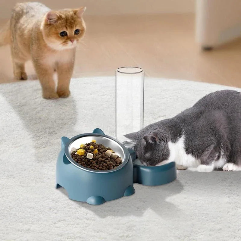 Doppelnapf für Haustiere (Hund und Katze)