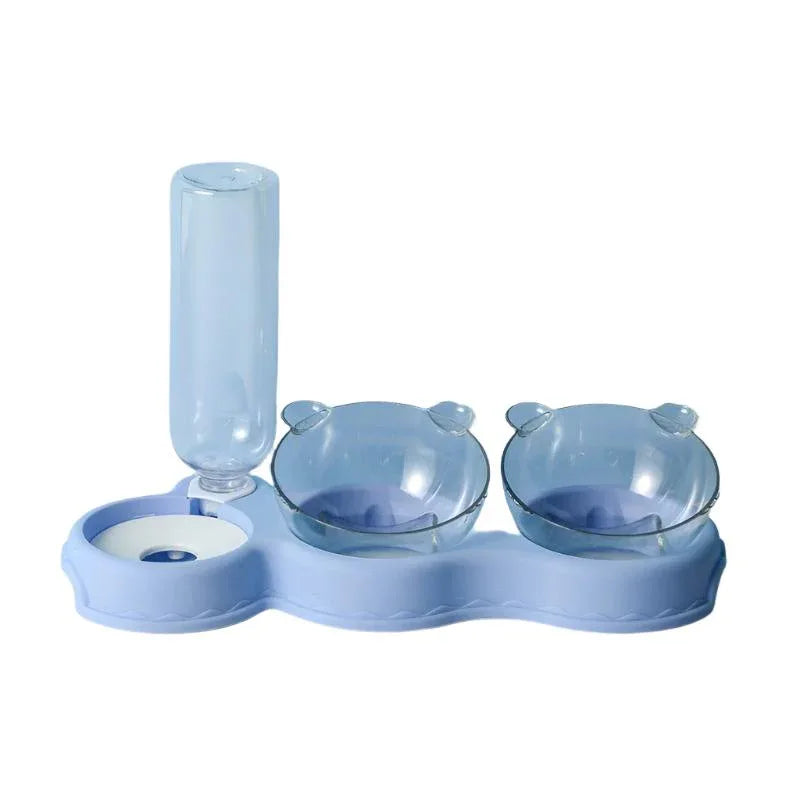 Pet Supplies Cat Dog Triple Bowl