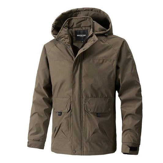 Polyester Hooded Loose Fit Warm Winter & Autumn Jacket