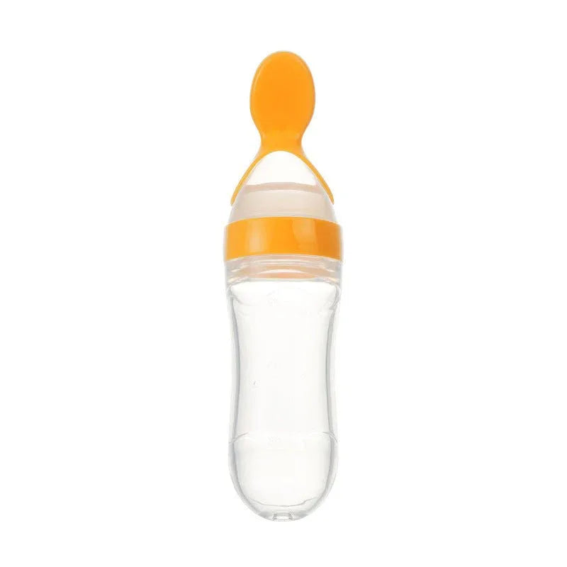 Safe Newborn Baby Toddler Spoon Feeding Milk Bottle