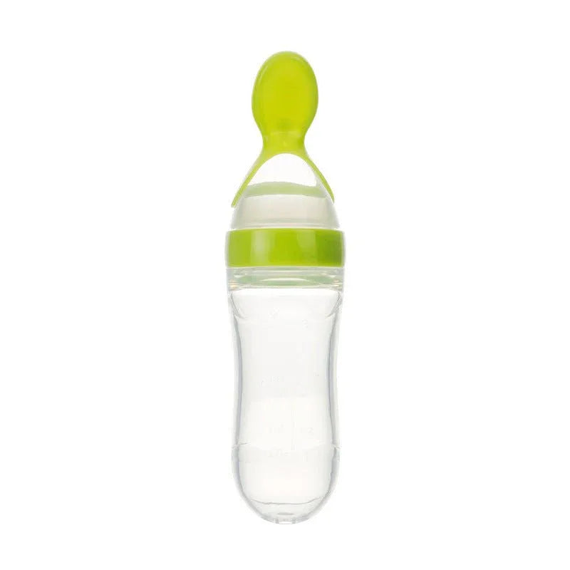 Safe Newborn Baby Toddler Spoon Feeding Milk Bottle