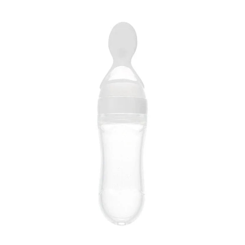 Safe Newborn Baby Toddler Spoon Feeding Milk Bottle