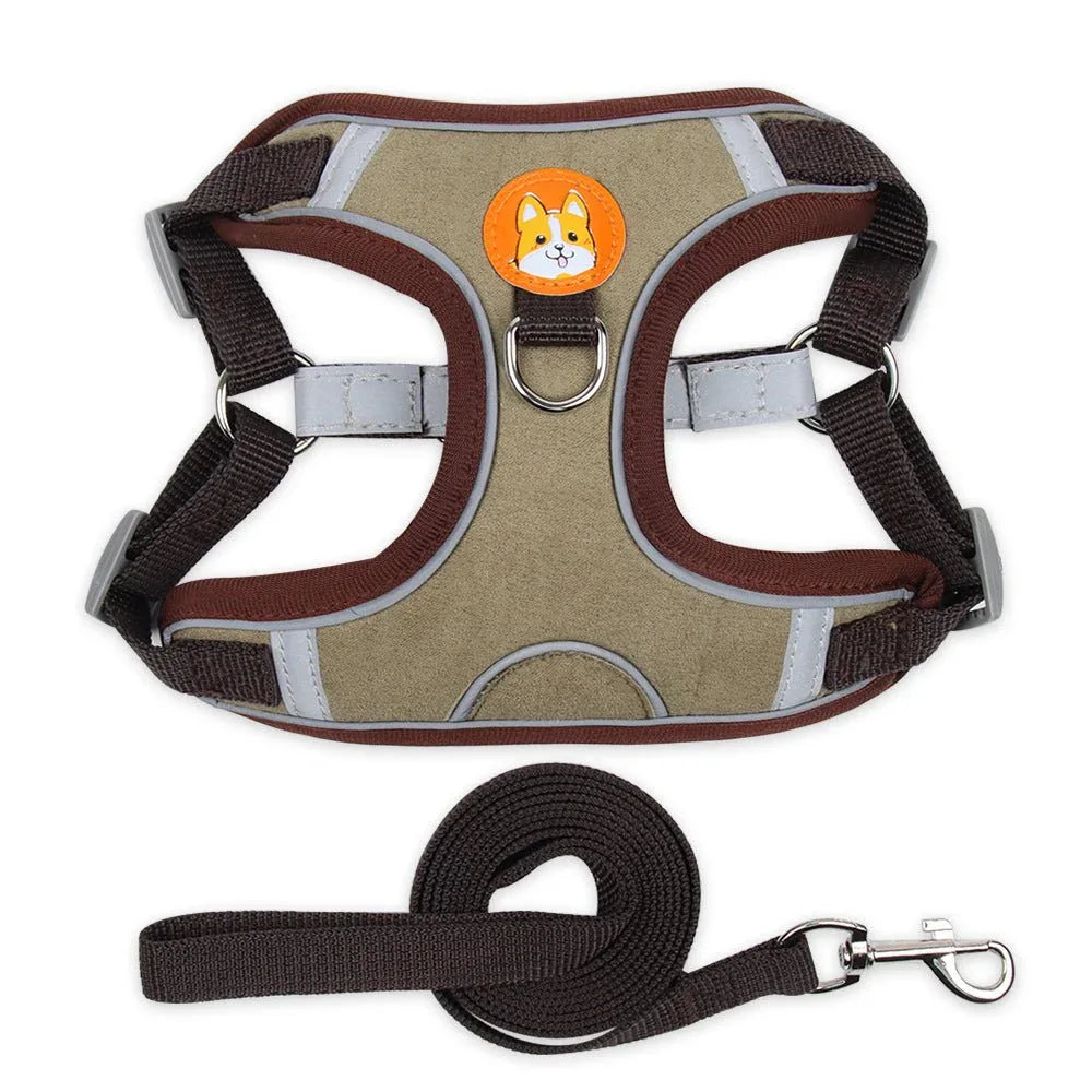 Sicheres reflektierendes Hunde-Geschirr mit Leine