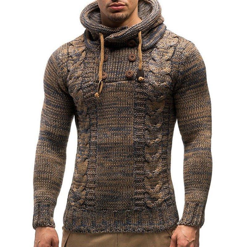 Weiche warme Rollkragen-Hoodies für Herren