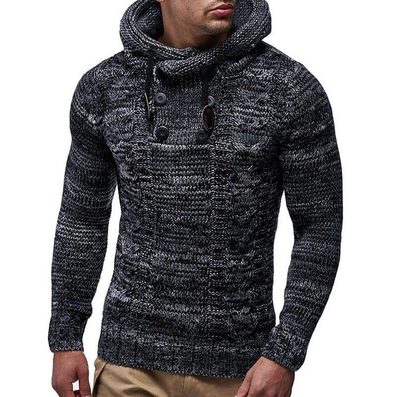 Weiche warme Rollkragen-Hoodies für Herren