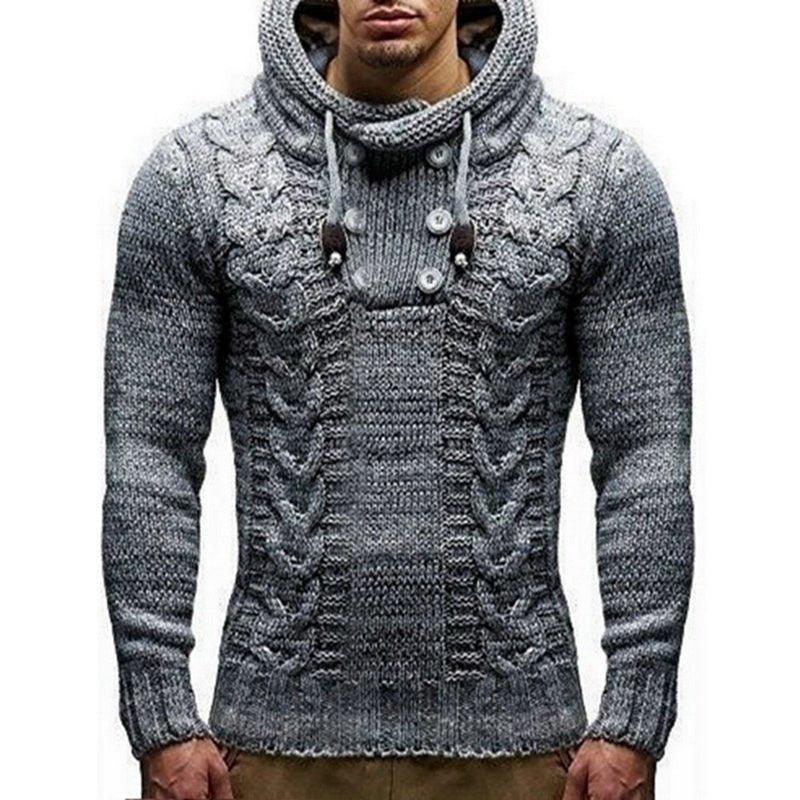 Weiche warme Rollkragen-Hoodies für Herren