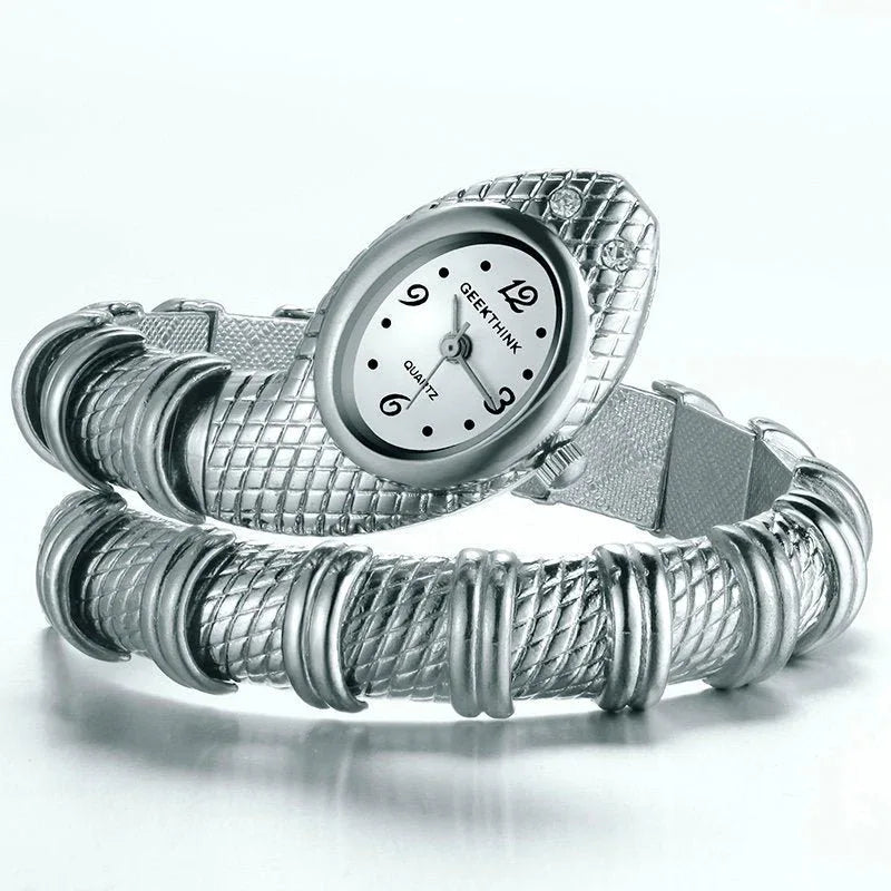 Damen Schlangen-Armbanduhr