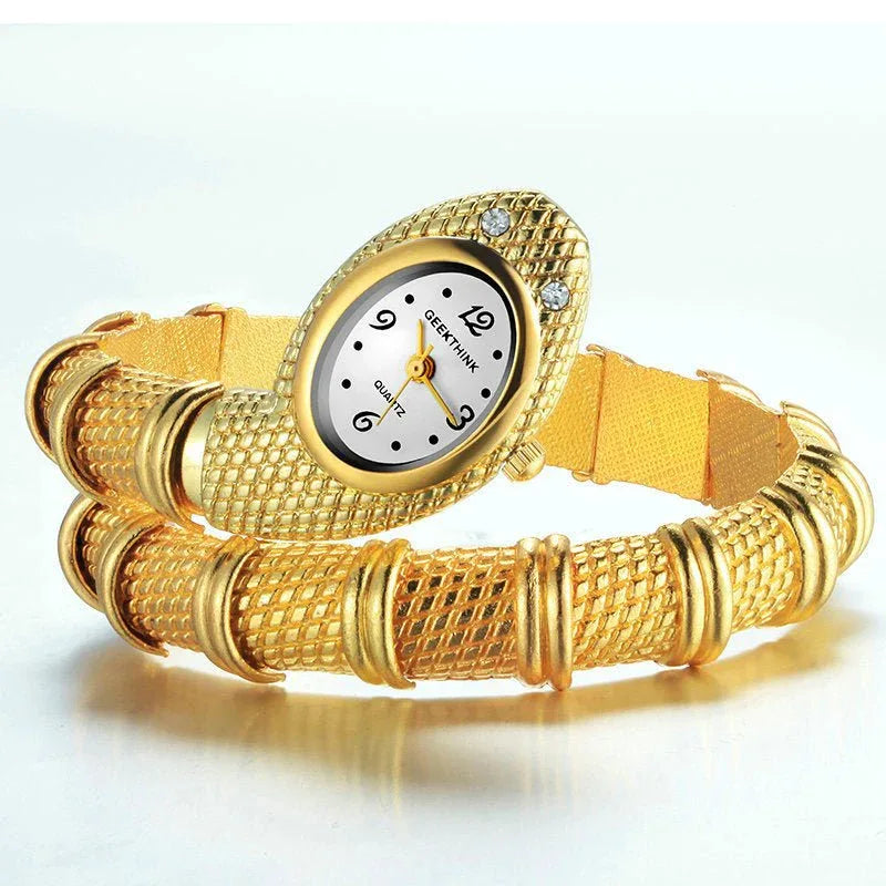 Damen Schlangen-Armbanduhr
